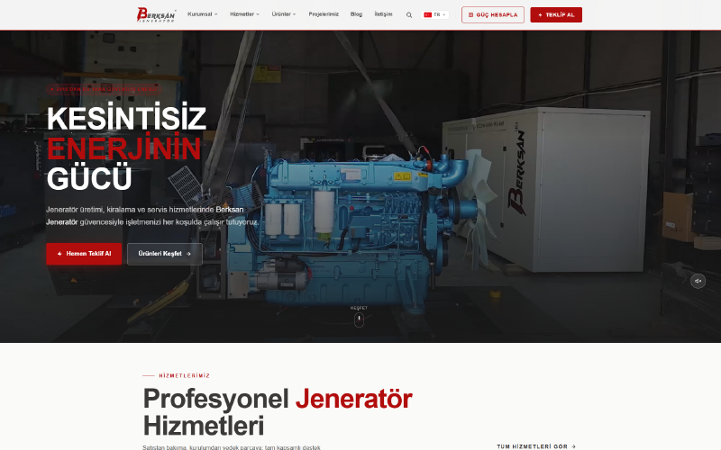 Berksan Jeneratör screenshot